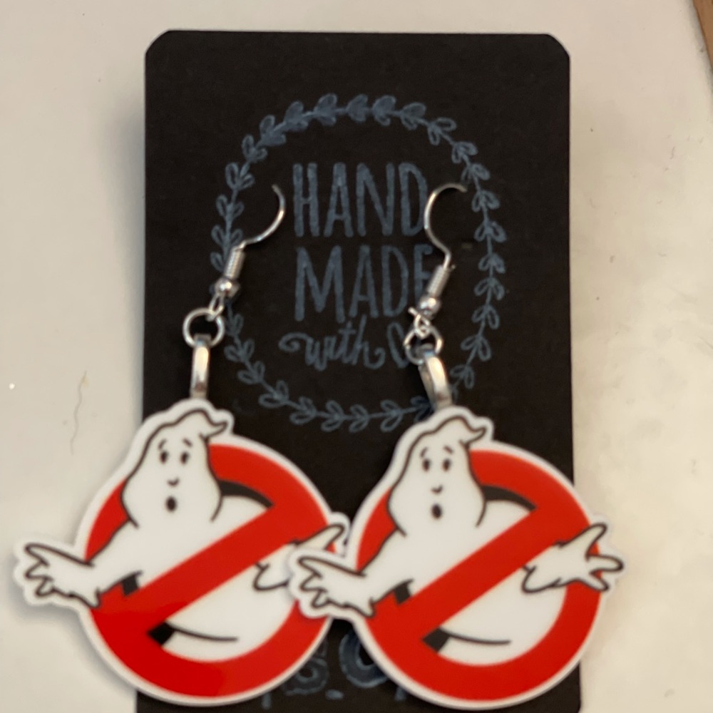 Ghostbuster earrings